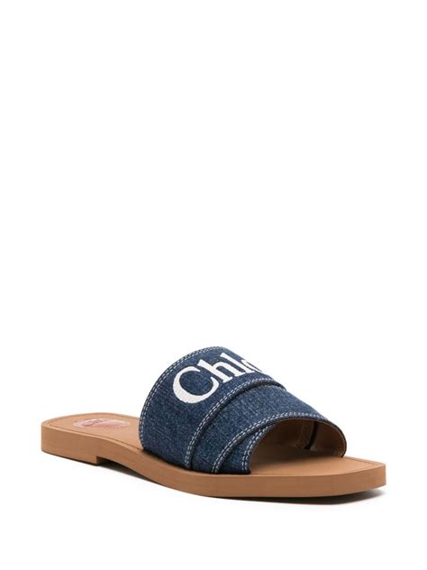 cheap chloe sandals|chloe denim sandals.